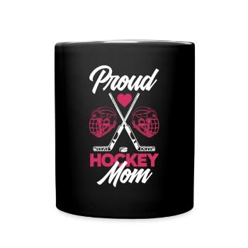 Lustiges Eishockey Hockey Geschenk Geschenkidee - Tasse einfarbig - Schwarz - Vorne