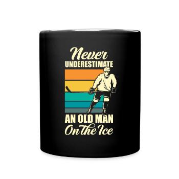 Lustiges Eishockey Hockey Geschenk Geschenkidee - Tasse einfarbig - Schwarz - Vorne