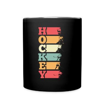 Lustiges Eishockey Hockey Geschenk Geschenkidee - Tasse einfarbig - Schwarz - Vorne