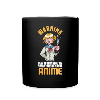 Funny Anime Gift - Full Colour Mug - black - Front