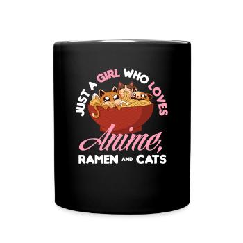 Funny Anime Gift - Full Colour Mug - black - Front