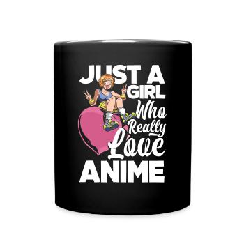 Funny Anime Gift - Full Colour Mug - black - Front