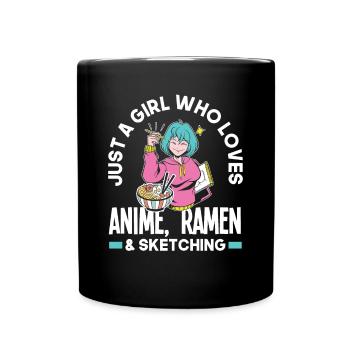 Funny Anime Gift - Full Colour Mug - black - Front
