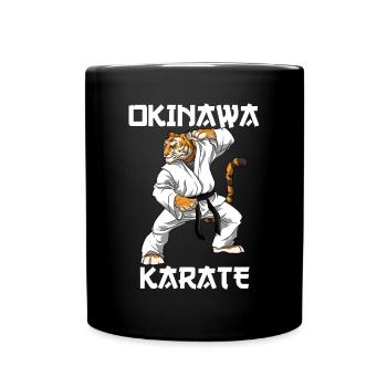 Karate Tiger - Karate Japanische Kampfkunst - Tasse einfarbig - Schwarz - Vorne
