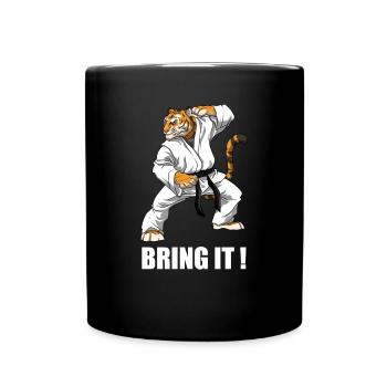 Lustige Karate-Ausrüstung - Karate Japanische - Tasse einfarbig - Schwarz - Vorne