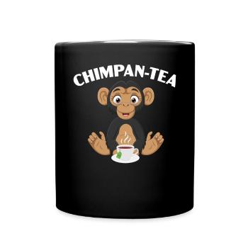 Chimpantea Chimpanzé Singe Animal Zookeeper - Mug uni - noir - Devant