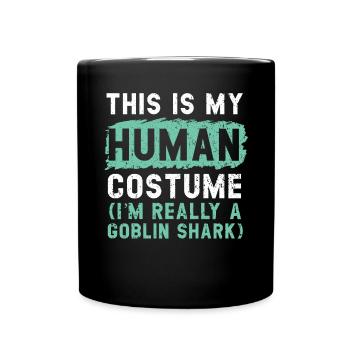 I'm Really A Goblin Shark Animal Marine Biologist - Full Colour Mug - black - Front