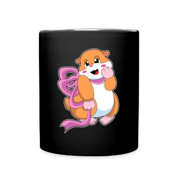 Hamster Bow - Mug uni - noir - Devant