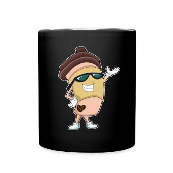 Coffee to go Becher - Tasse einfarbig - Schwarz - Vorne