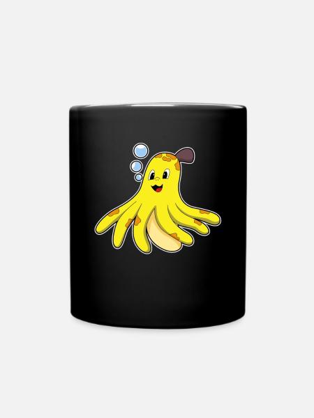Banane pieuvre - Mug uni - noir