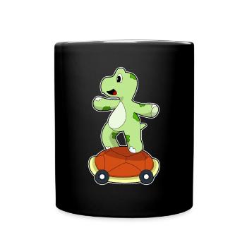 Tortue Skater Skateboard - Mug uni - noir - Devant