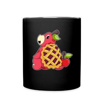 Pomme Tortue - Mug uni - noir - Devant