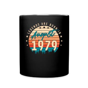 Baujahr August 1979 - Tasse einfarbig - Schwarz - Vorne