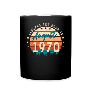 Retro 1970 in August - Full Colour Mug - black - Front