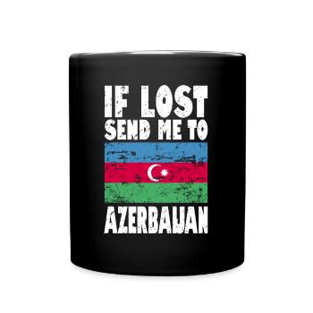Drapeau de l’Azerbaïdjan - Mug uni - noir - Devant
