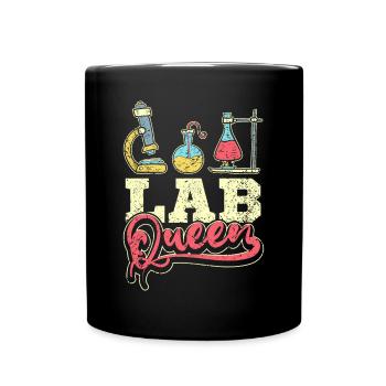 Lab queen - Full Colour Mug - black - Front