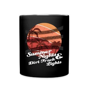Sommernächte Dirt Track Lights Motocross Dirt Bike - Tasse einfarbig - Schwarz - Vorne