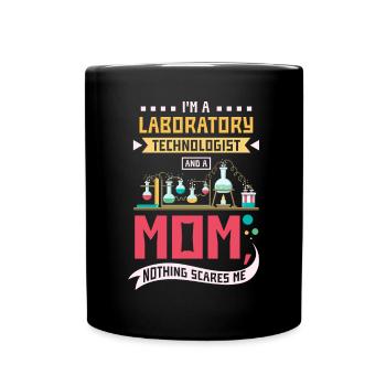 Laboratory technologist and a mom - Full Colour Mug - black - Front