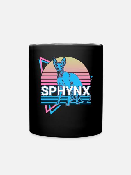 Sphynx Chat Rétro - Mug uni - noir