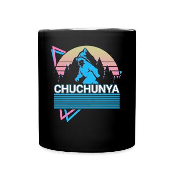 Chuchunya Kryptide Kryptozoologie Retro - Tasse einfarbig - Schwarz - Vorne