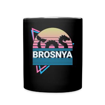 Brosnya Cryptozoology Retro - Full Colour Mug - black - Front