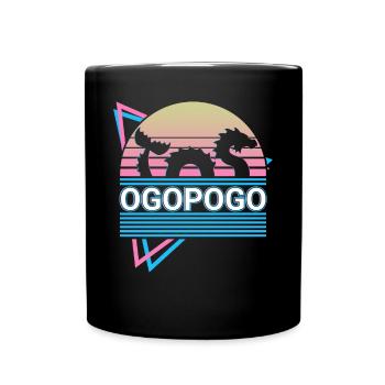 Ogopogo Kryptide Kryptozoologie Retro - Tasse einfarbig - Schwarz - Vorne