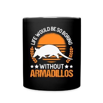 Armadillo Gift Armadillo - Full Colour Mug - black - Front