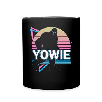 Yowie Kryptide Kryptozoologie Retro - Tasse einfarbig - Schwarz - Vorne