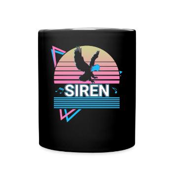 Harpie Sirène Mythologie grecque antique Rétro - Mug uni - noir - Devant