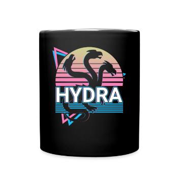 Hydra Ancient Greek Mythology Retro - Full Colour Mug - black - Front