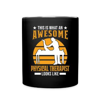 Physiotherapist Gift Physiotherapy Physio - Full Colour Mug - black - Front