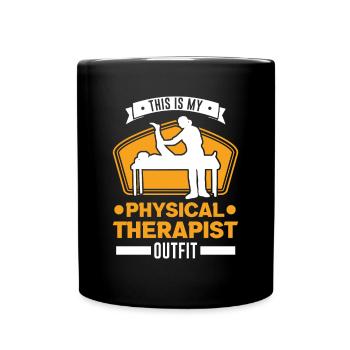 Physiotherapist Outfit Physiotherapy Physio - Full Colour Mug - black - Front