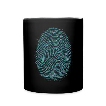 Environment Climate Fingerprint Green Thumb - Full Colour Mug - black - Front