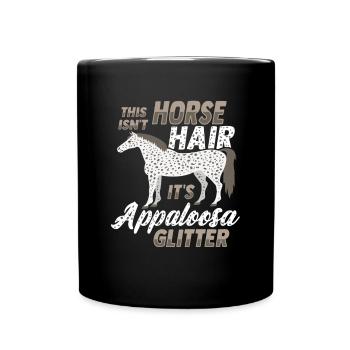 Appaloosa Horse - Full Colour Mug - black - Front