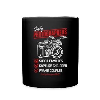 Photographie Appareil photo Photographe Drôle Photo - Mug uni - noir - Devant