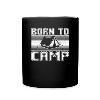 Campen - Tasse einfarbig - Schwarz - Vorne