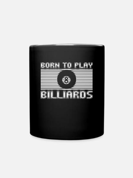 Billiard - Tasse einfarbig - Schwarz