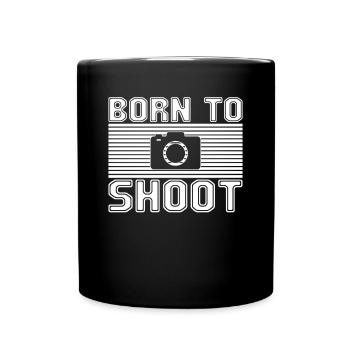 Fotografieren - Tasse einfarbig - Schwarz - Vorne