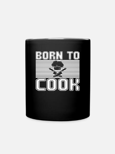 Kochen - Tasse einfarbig - Schwarz