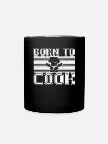Kochen - Tasse einfarbig - Schwarz