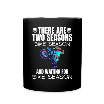 Motorcycle Lifestyle / Motorcycle / Motorcycles biker - Full Colour Mug - black - Front