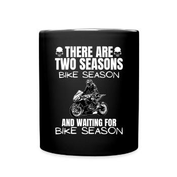 Motorcycle Lifestyle / Motorrad / Motorräder biker - Tasse einfarbig - Schwarz - Vorne