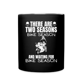 Motorcycle Lifestyle / Motorcycle / Motorcycles biker - Full Colour Mug - black - Front