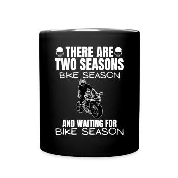 Motorcycle Lifestyle / Motorcycle / Motorcycles biker - Full Colour Mug - black - Front