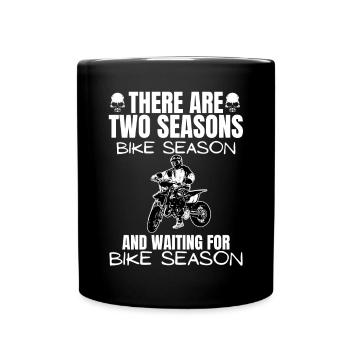 Motorcycle Lifestyle / Motorrad / Motorräder biker - Tasse einfarbig - Schwarz - Vorne