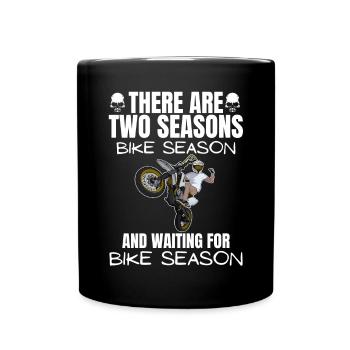 Motorcycle Lifestyle / Motorrad / Motorräder biker - Tasse einfarbig - Schwarz - Vorne