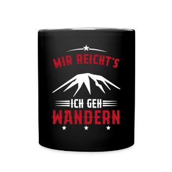 Assez je Vais Randonnée Cadeau montagnes vintage - Mug uni - noir - Devant