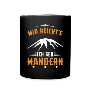 Assez je Vais Randonnée Cadeau montagnes vintage - Mug uni - noir - Devant