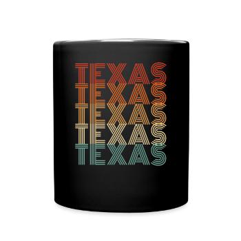 Texas abenteuer geschenk - Tasse einfarbig - Schwarz - Vorne