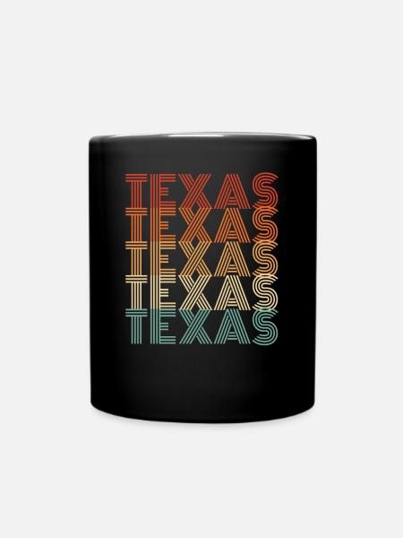 Texas abenteuer geschenk - Tasse einfarbig - Schwarz